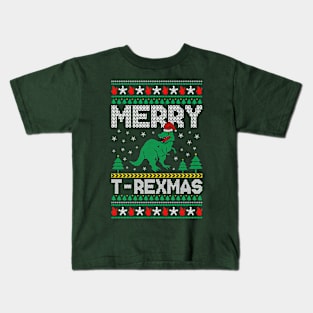 Merry T-Rex Kids T-Shirt